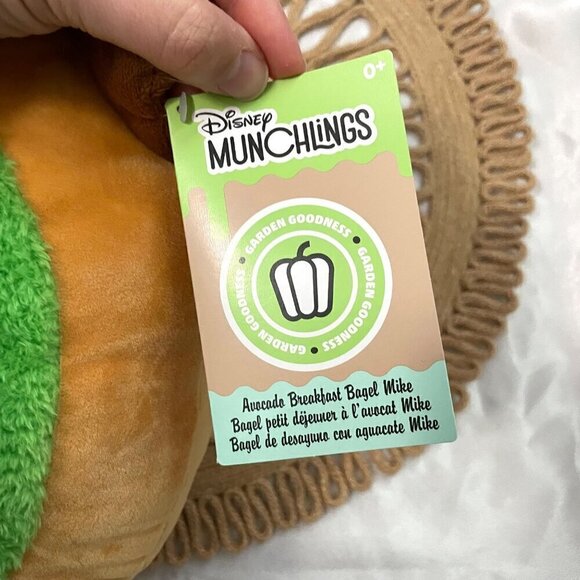 NWT Disney Munchlings Avocato Breakfast Bagel Mike Plush - Picture 3 of 5